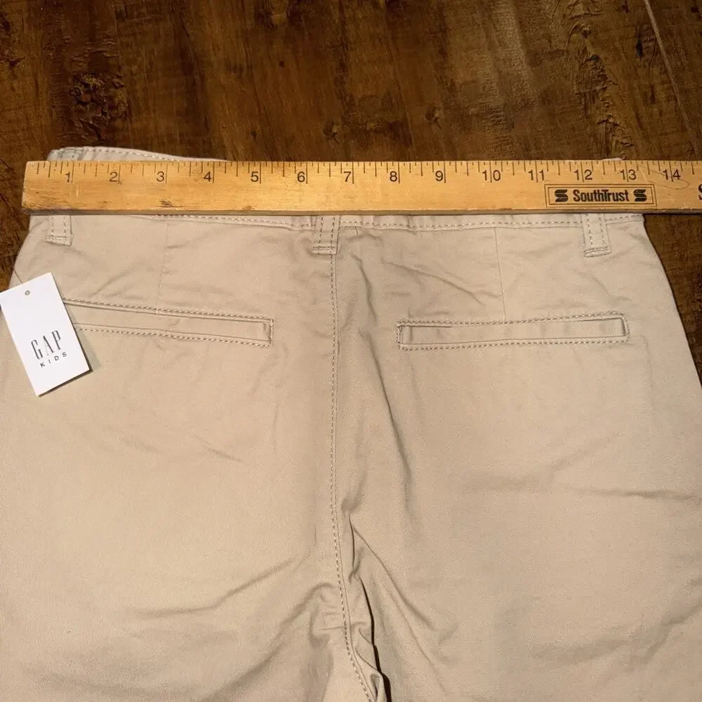 Gap Kids Boy Size 10 Regular Khaki Flat Front 7